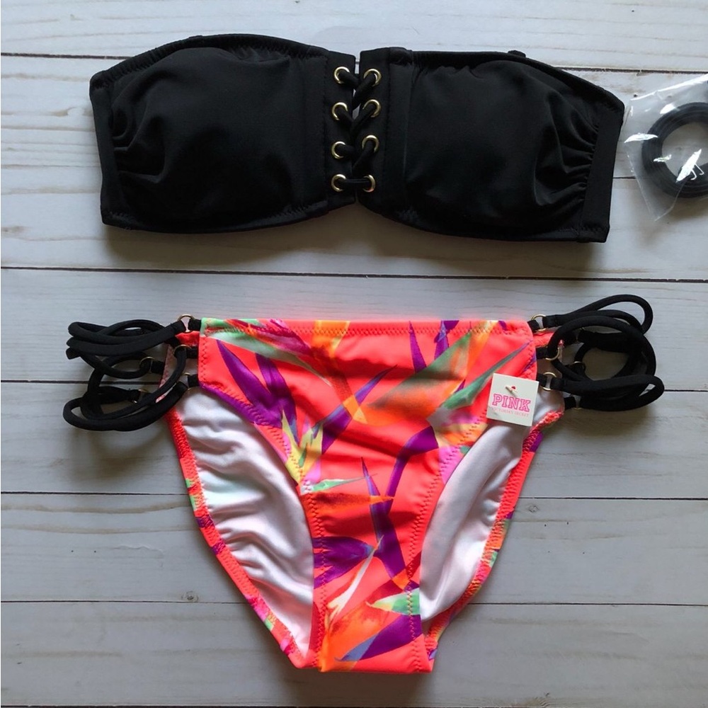 Victoria’s Secret Swim Bikini strapy Bottom set “size: XS”  NEW